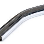 Chrome Steel Hand Pipe Curved