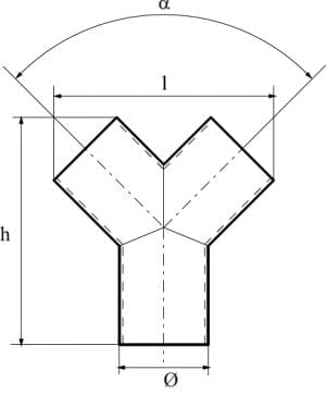 Dustcontrol Tubing System Y Pipe Steel 3324 Etaltera