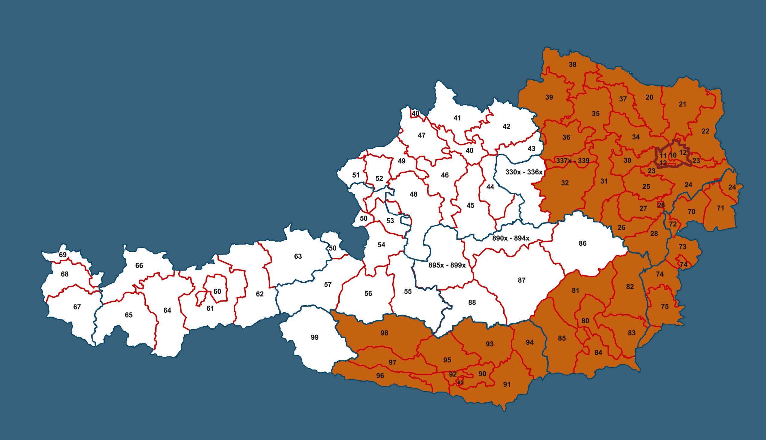 Verkaufsgebiet Cavara