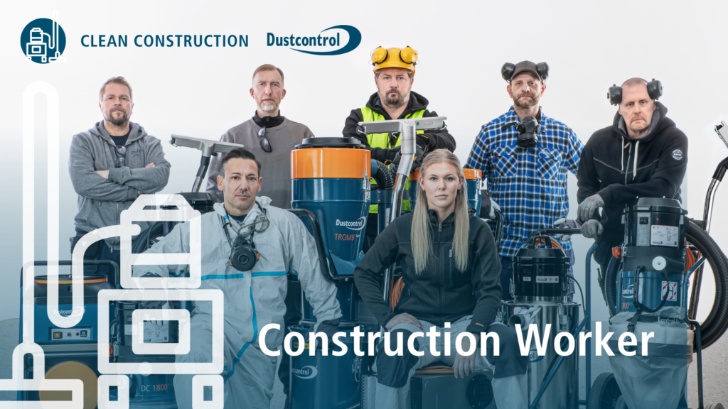 Olika yrkeskategorier på en byggarbetsplats.