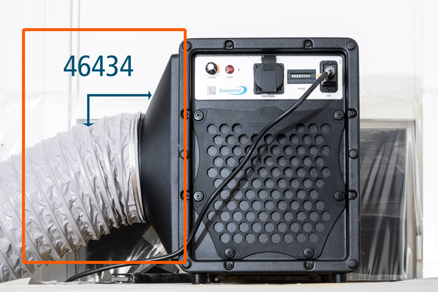 Auslass Ventilations-Kit D200 AC60 (Schlauch och Trichteranschluss) 