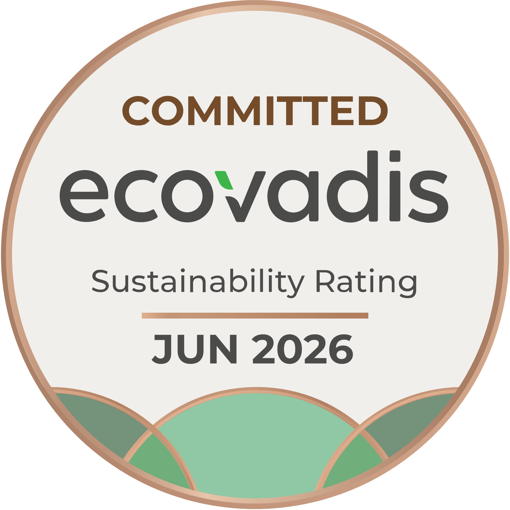 logotype for Eco Vadis sustainability rating 2025